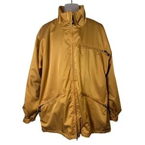 Vintage Burton Snowboards Technical Jacket size XL Gold Ski Winter Sports
